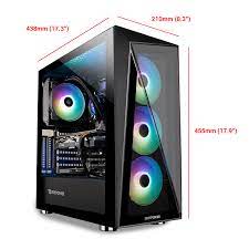 WINDOWS 10 HOME, AMD RYZEN 7 3700X CPU, MSI B550 A-PRO MB, RADEON RX 6700 XT 12GB GPU, 16GB DDR4-3200MHZ RAM, 500GB M.2 NVME SSD 1TB HDD, IBUYPOWER RGB LIQUID COOLING